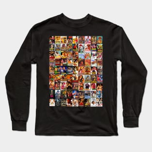 amitabh Bachchan-Collage artwork Long Sleeve T-Shirt